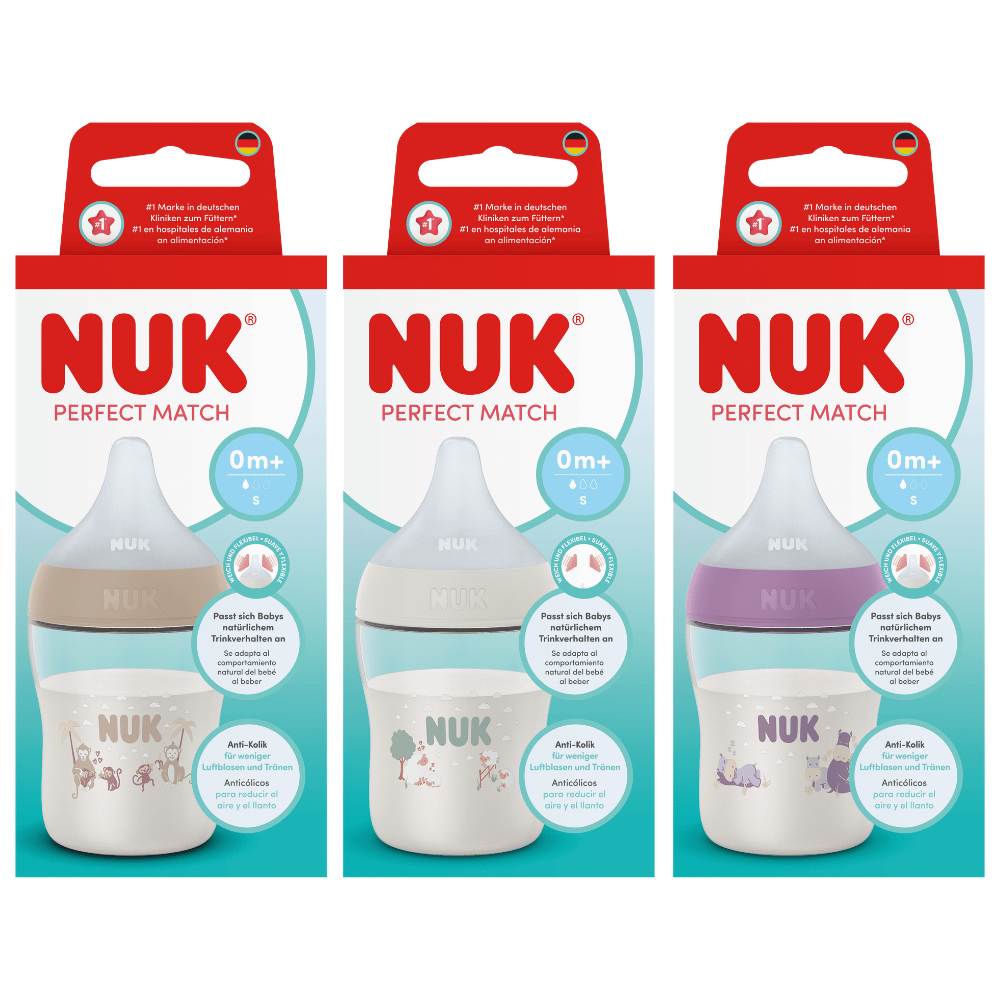 NUK Perfect Match PP Bottle 150ml / 0m+ S Teat