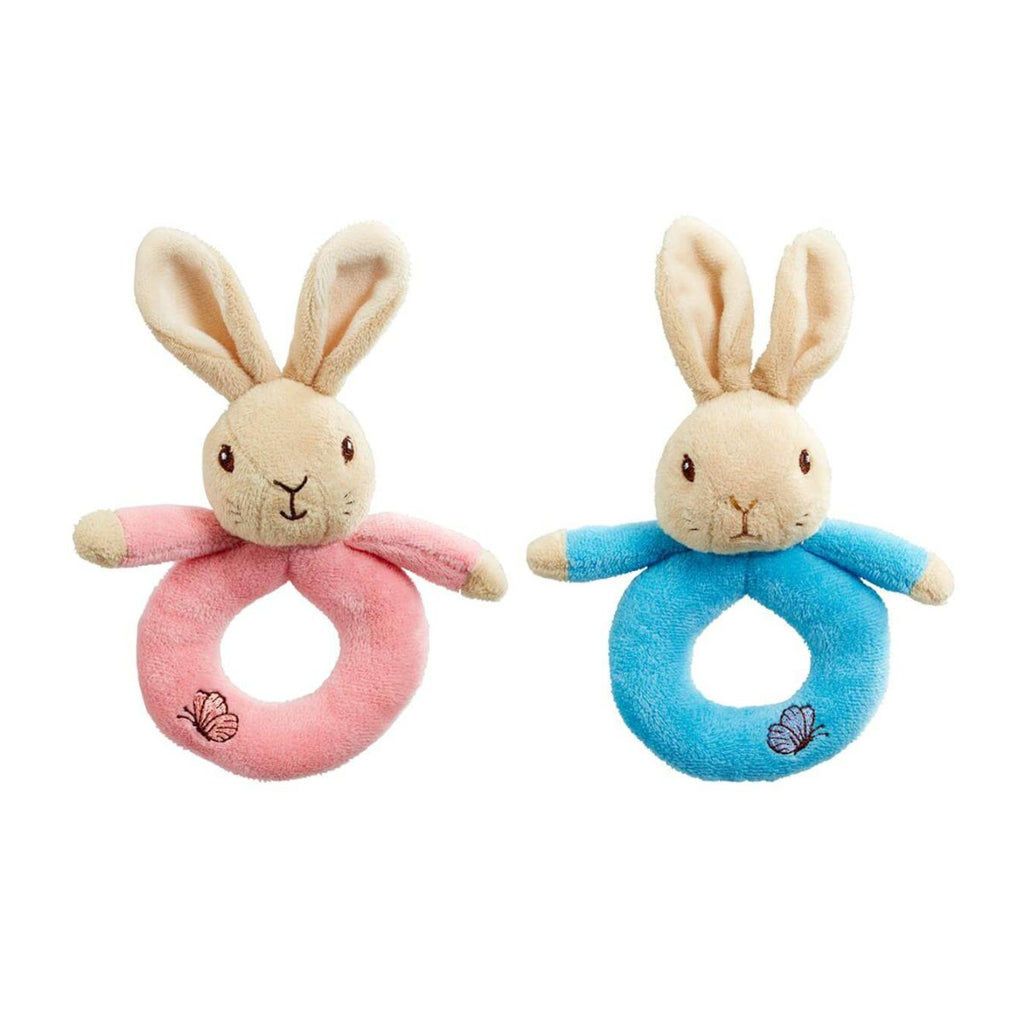 Peter Rabbit Flopsy Bunny Rattle Rings 18cm – babycity
