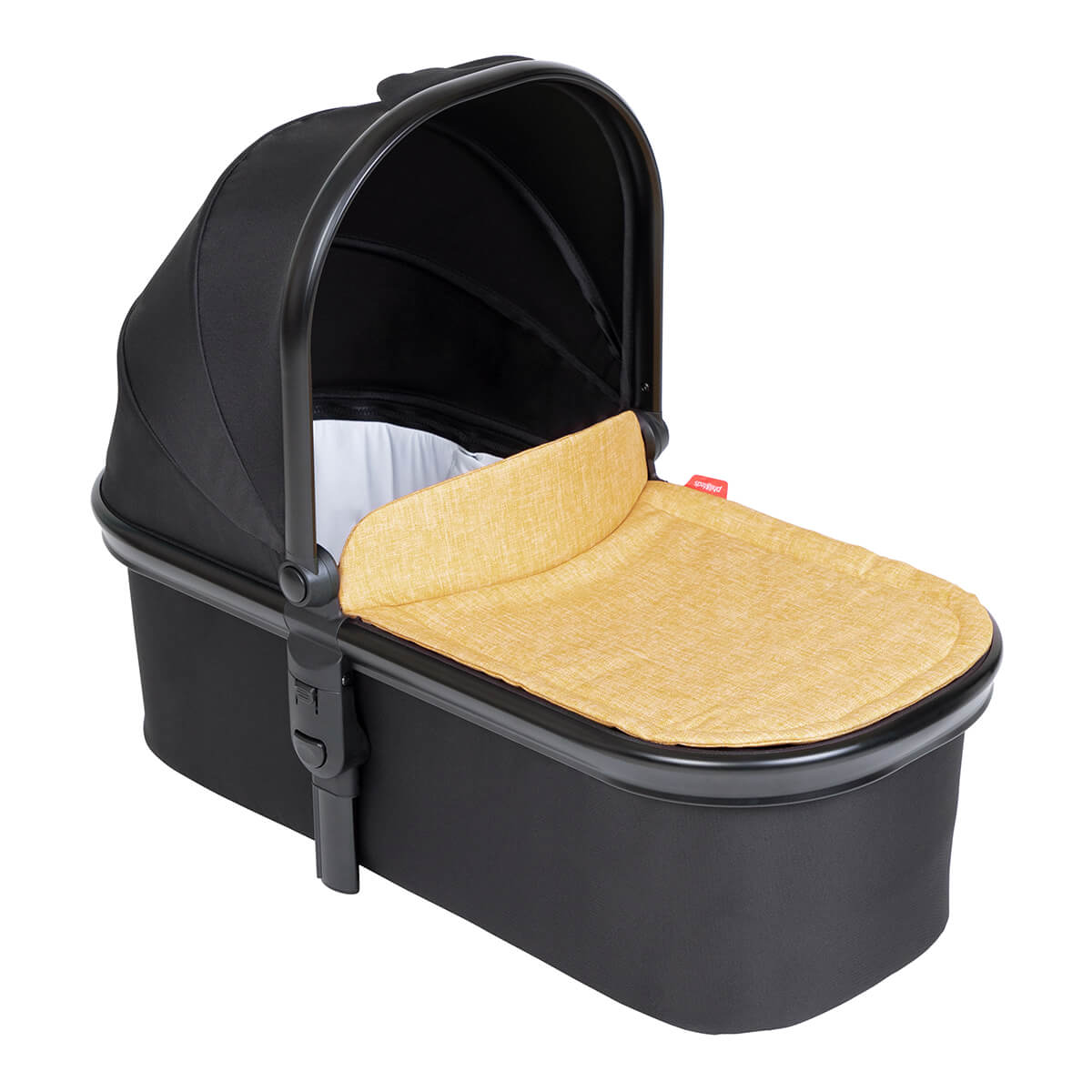 phil&teds snug carrycot with lid 3/4 view_butterscotch