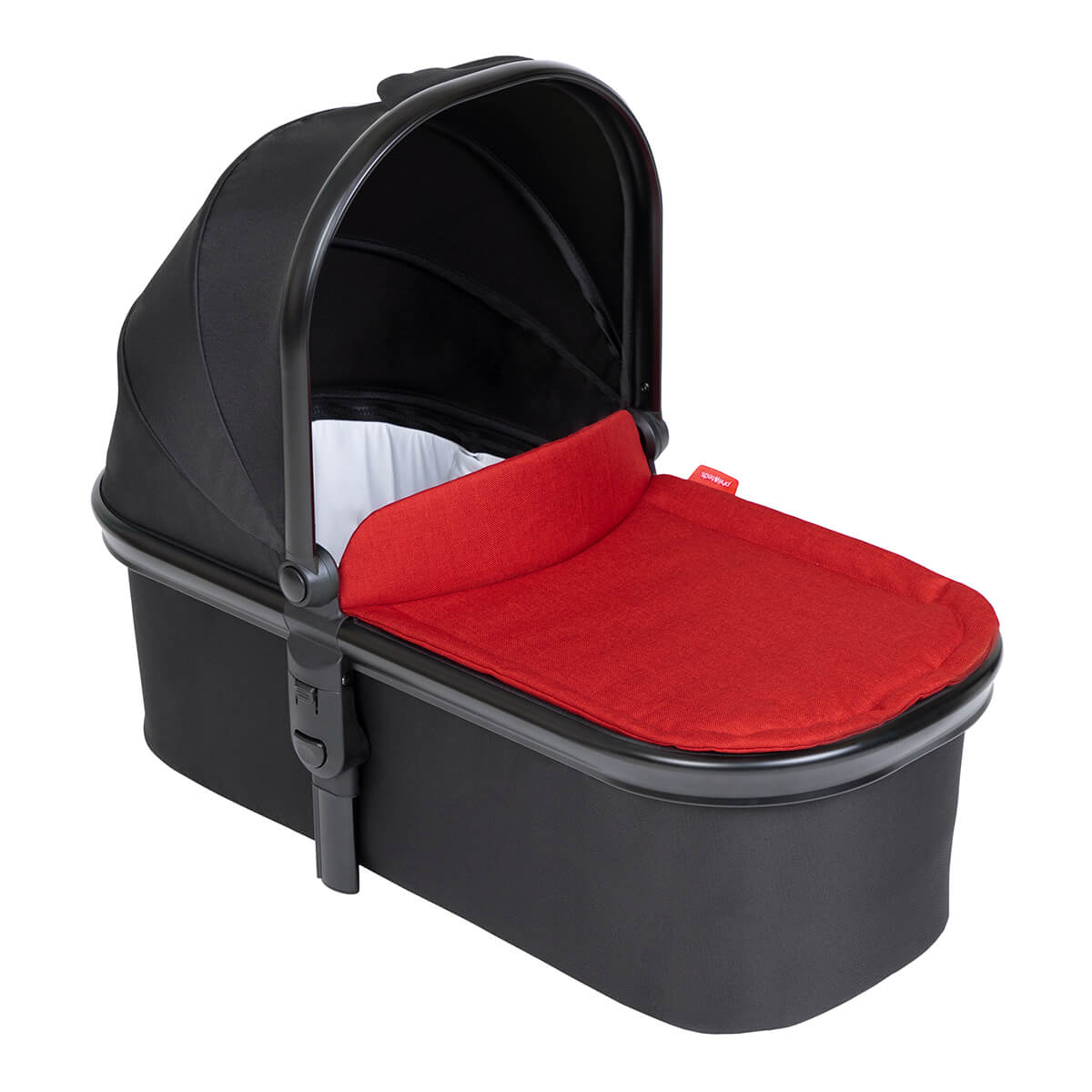 phil&teds snug carrycot with lid 3/4 view_chilli