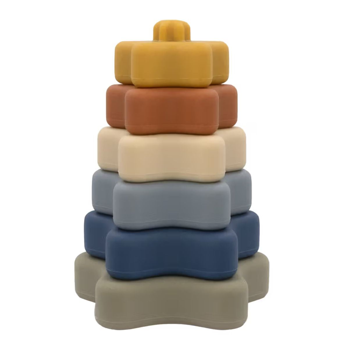 Playground Silicone Star Stacking Tower Multi from Playground NZ stock babycity