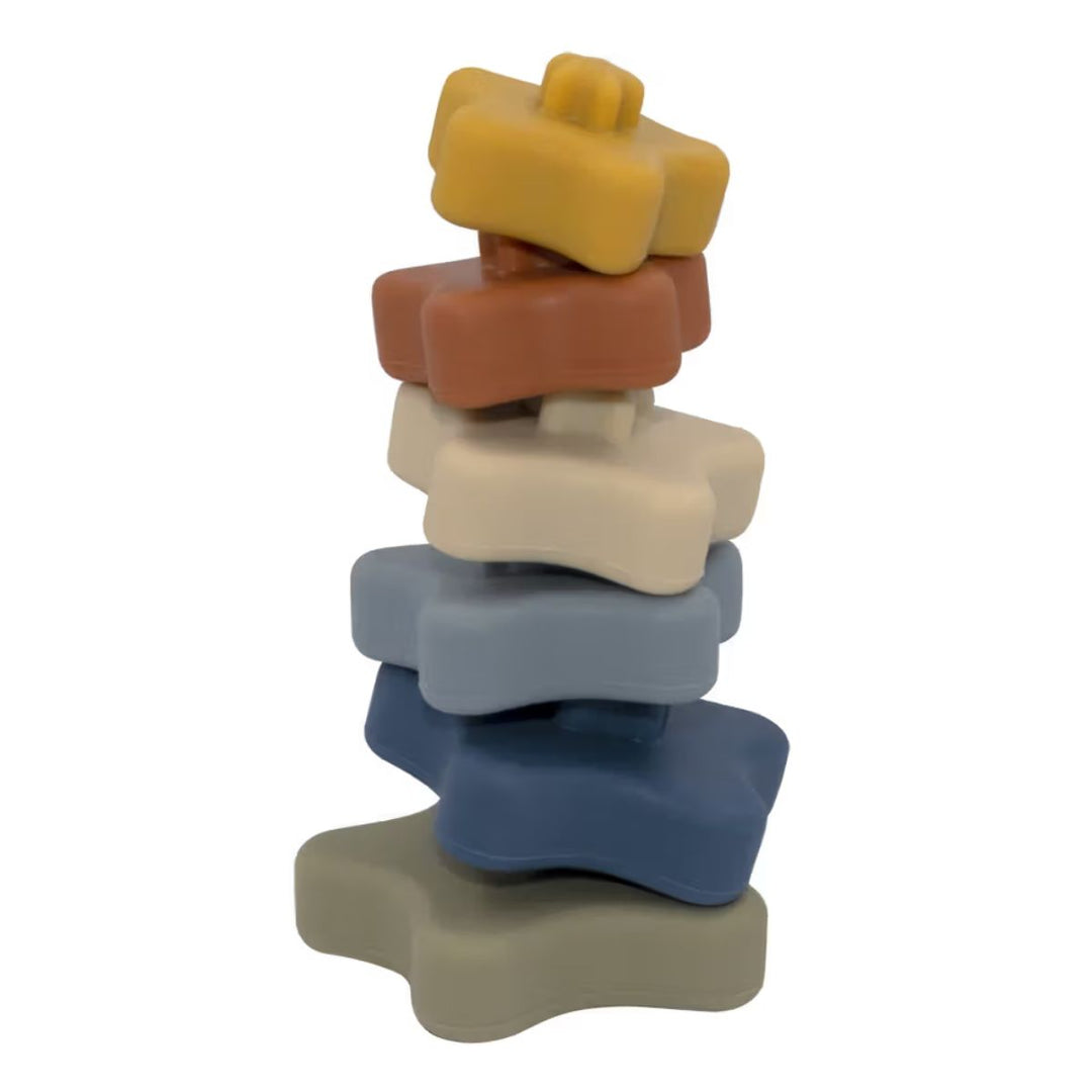 Playground Silicone Star Stacking Tower