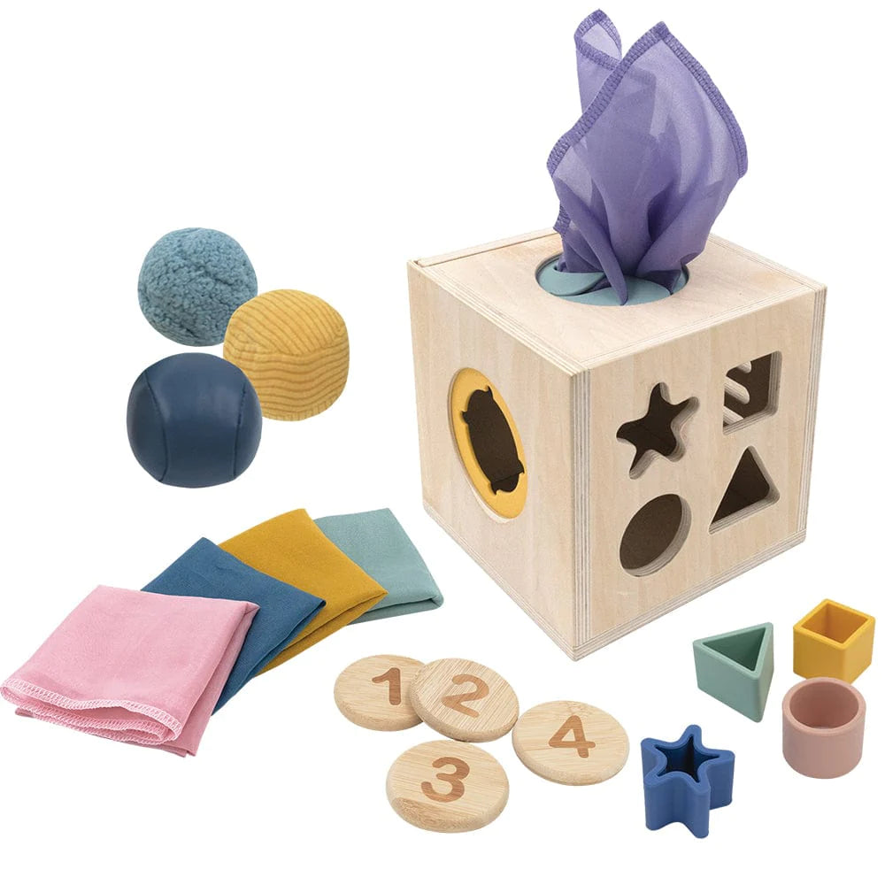 Playground 4 in 1 Sensory Cube Multi from Playground NZ stock babycity
