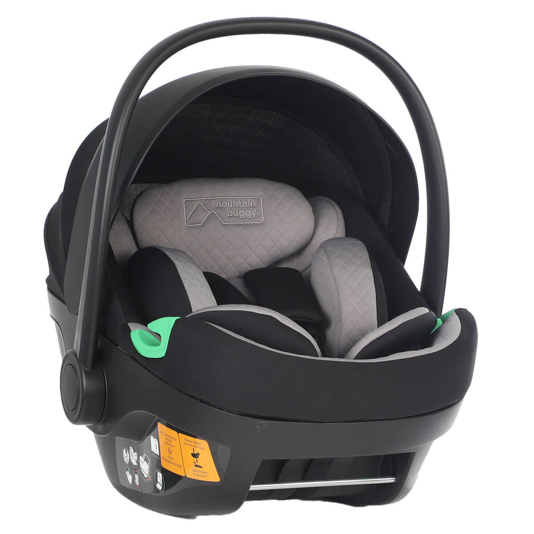 Mountain Buggy protect i-size baby capsule three quarter view