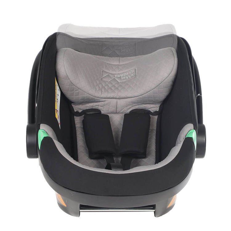 Mountain Buggy protect i-size baby capsule back height adjustment