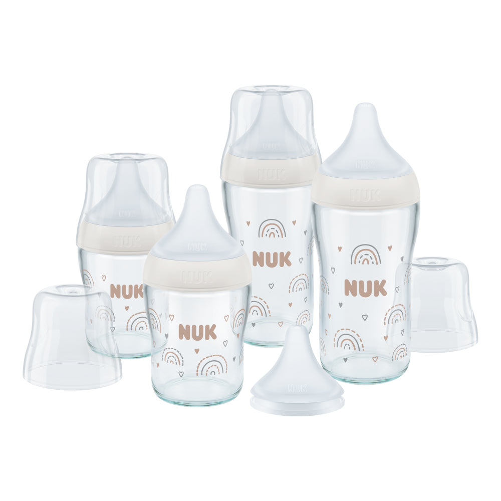 NUK Perfect Match Glass Bottle Set from NUK NZ stock babycity