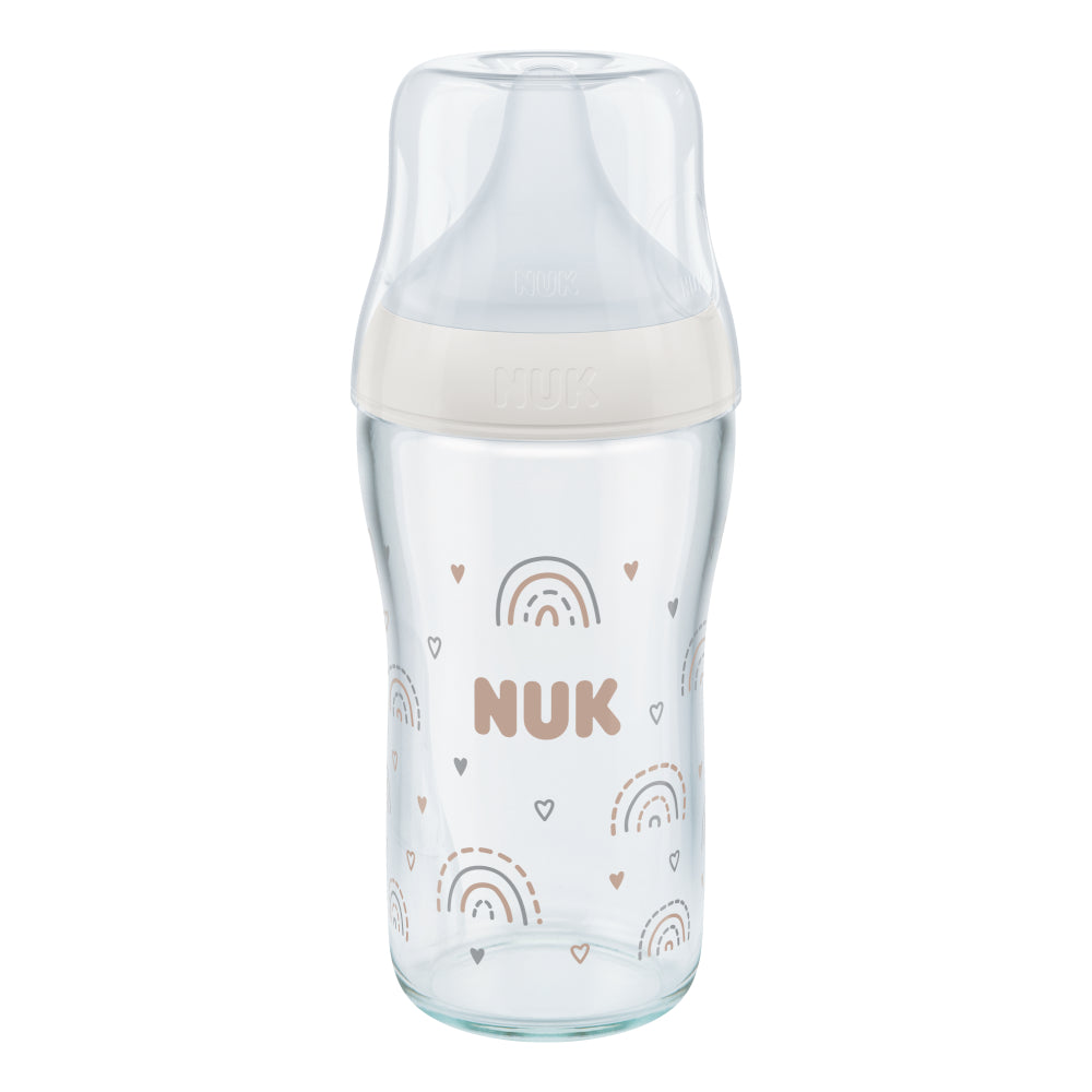 NUK Perfect Match Glass 230ml Bottle from NUK NZ stock babycity