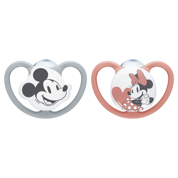 NUK Silicone Soothers Size 2 - 2 Pack Mickey from NUK NZ stock babycity