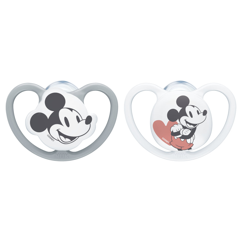 NUK Silicone Soothers Size 1 - 2 Pack Mickey from NUK NZ stock babycity