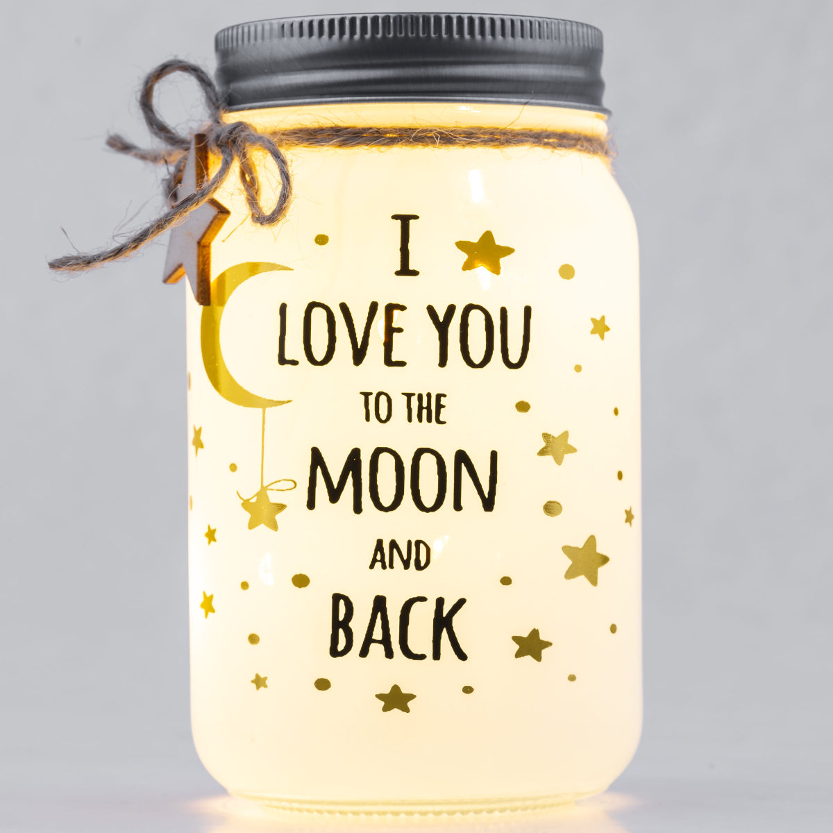 Stellar Haus I Love You to the Moon & Back Sparkle Jar from Stellar Haus NZ stock babycity