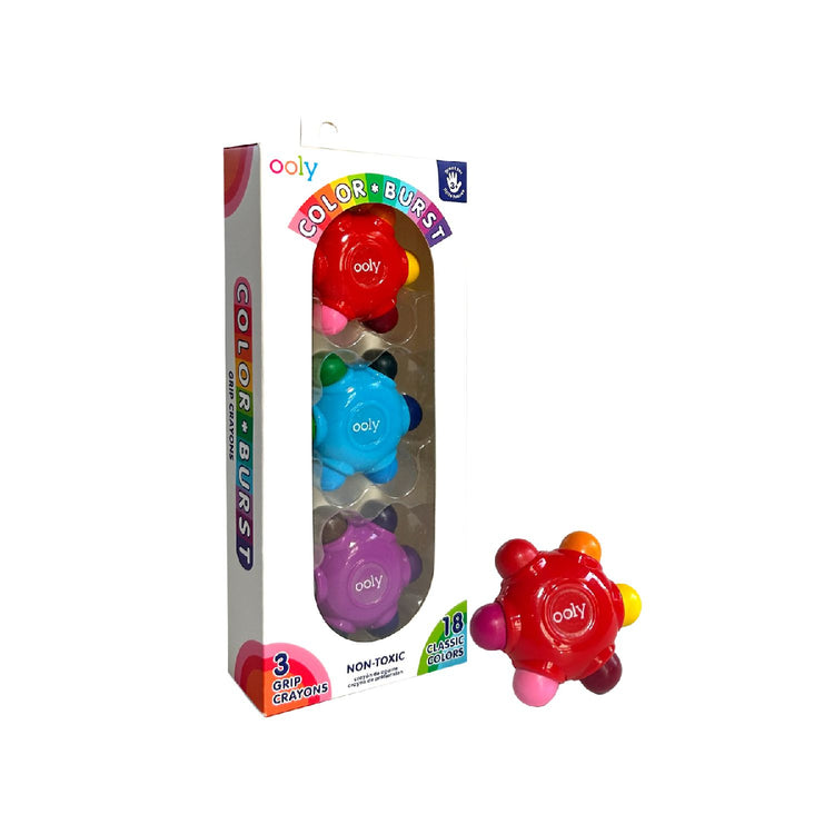 Ooly Colour Burst Grip Crayon from Ooly NZ stock babycity
