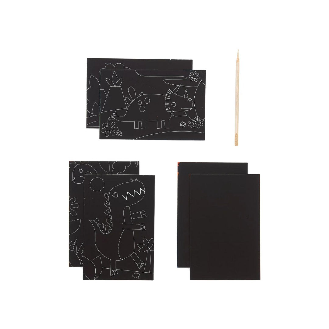 Ooly Mini Scratch & Scribble Art Kit - Dino Days from Ooly NZ stock babycity