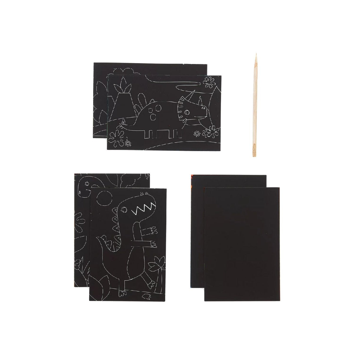 Ooly Mini Scratch & Scribble Art Kit - Dino Days from Ooly NZ stock babycity