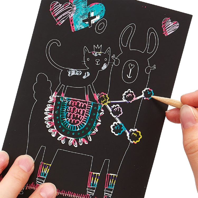 Ooly Mini Scratch & Scribble Art Kit - Funtastic Friends from Ooly NZ stock babycity
