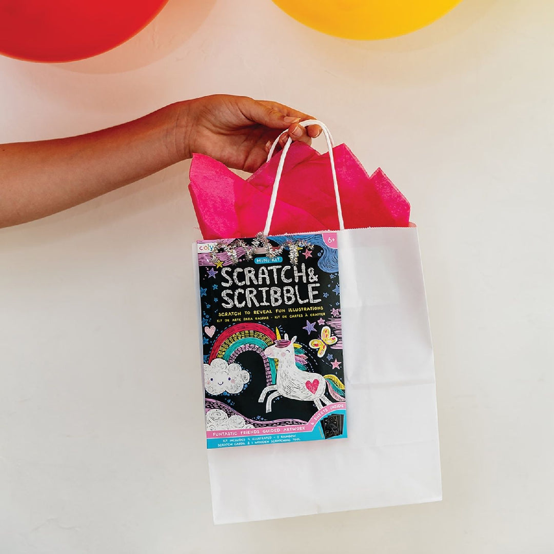 Ooly Mini Scratch & Scribble Art Kit - Funtastic Friends from Ooly NZ stock babycity