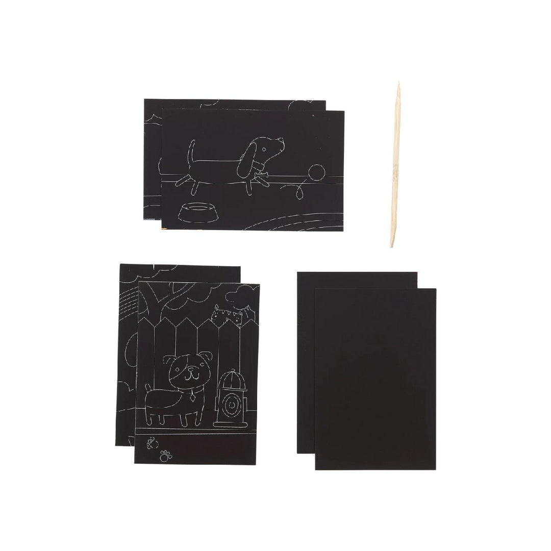 Ooly Mini Scratch & Scribble Art Kit - Playful Pups from Ooly NZ stock babycity