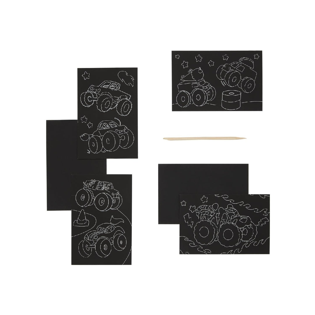 Ooly Mini Scratch & Scribble Art Kit - Monster Truck from Ooly NZ stock babycity