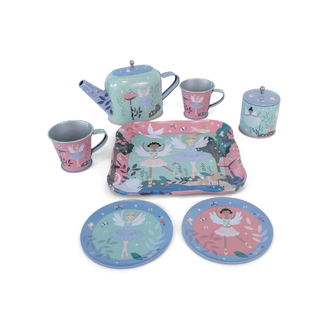 Floss & Rock Enchanted - 9 Piece Tin Tea Set from Floss & Rock NZ stock babycity