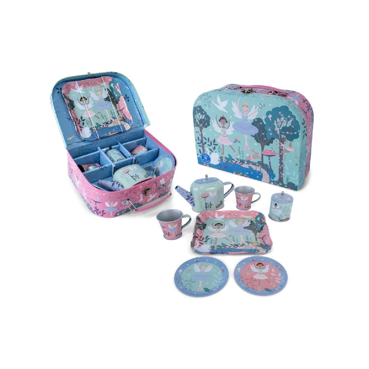 Floss & Rock Enchanted - 9 Piece Tin Tea Set from Floss & Rock NZ stock babycity
