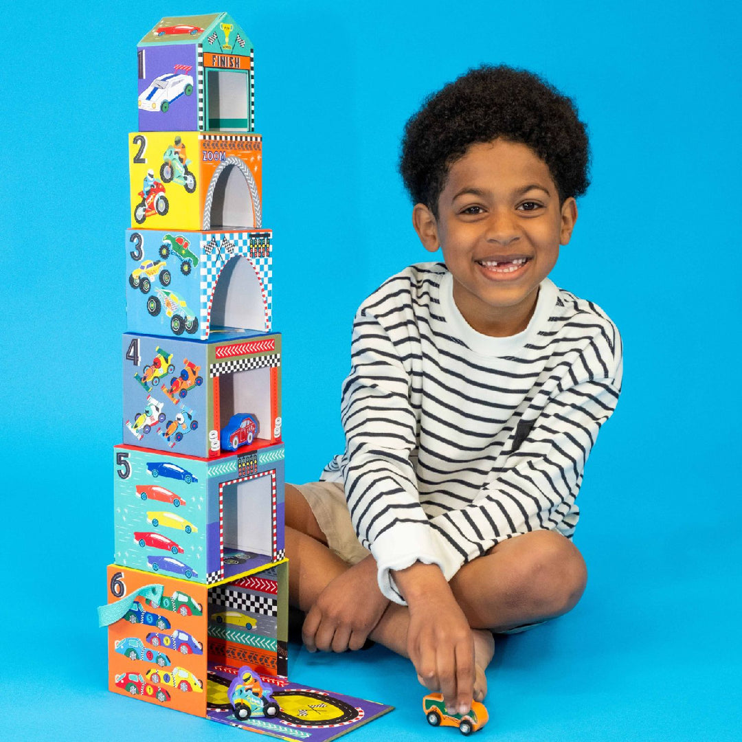 Floss & Rock Cars - Stack & Play from Floss & Rock NZ stock babycity