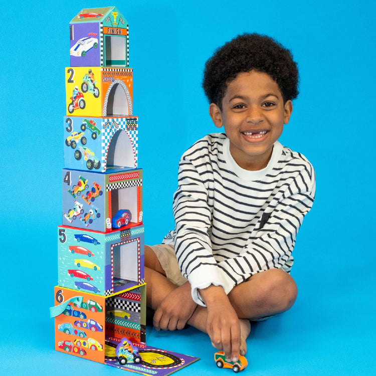 Floss & Rock Cars - Stack & Play from Floss & Rock NZ stock babycity