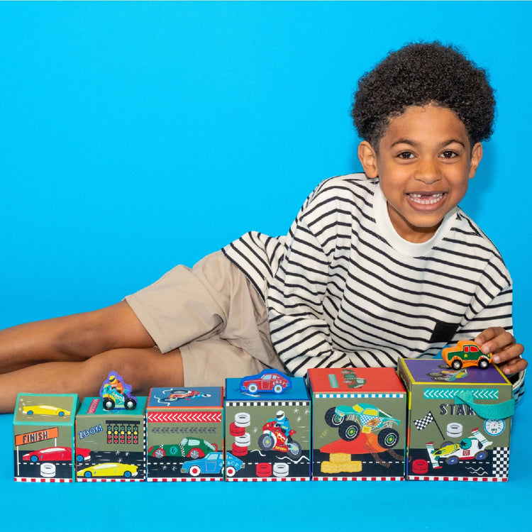 Floss & Rock Cars - Stack & Play from Floss & Rock NZ stock babycity