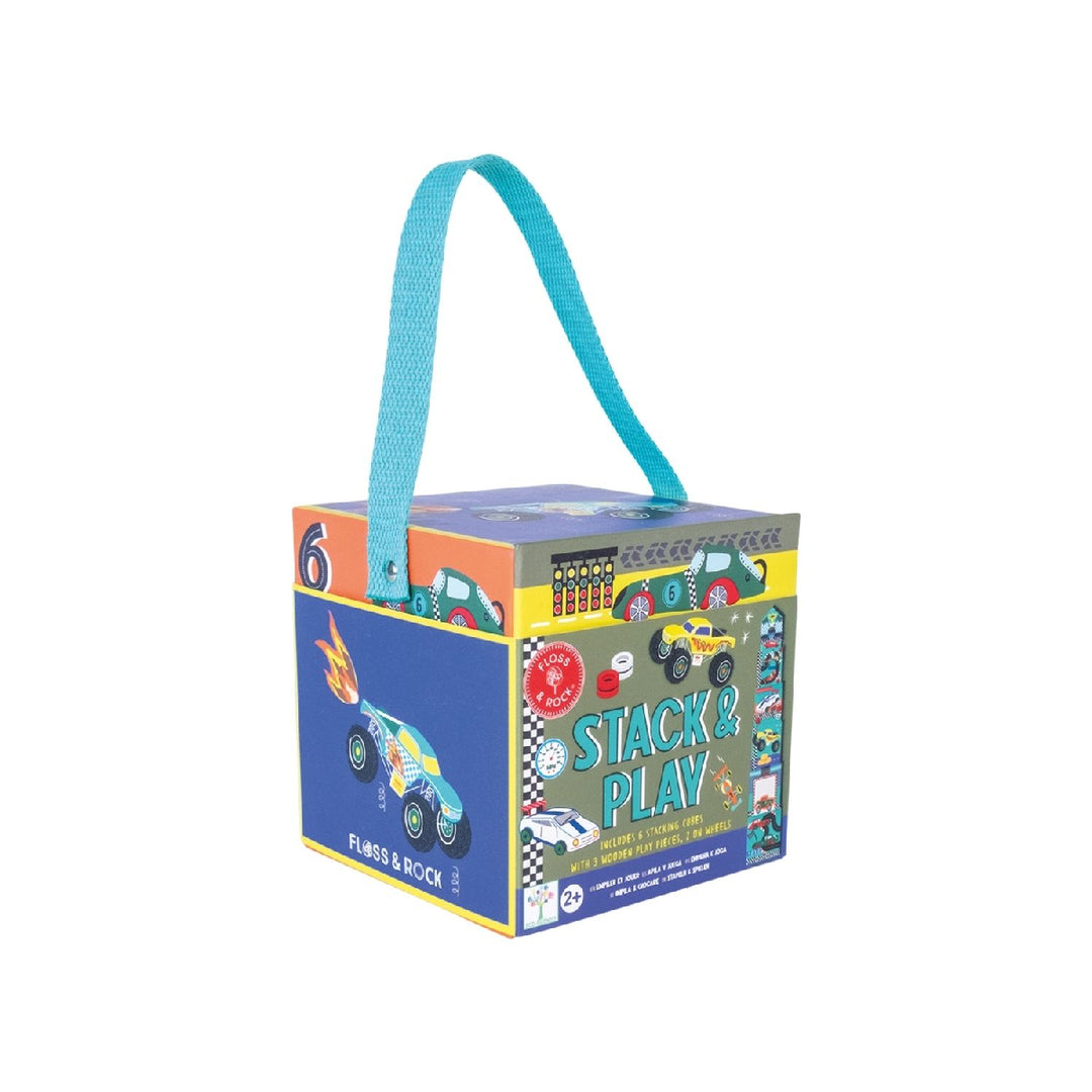 Floss & Rock Cars - Stack & Play from Floss & Rock NZ stock babycity