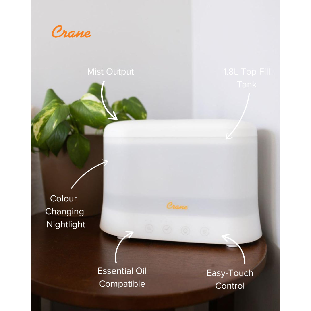 Crane Cool Mist Top Fill Humidifier 1.8L from Crane NZ stock babycity