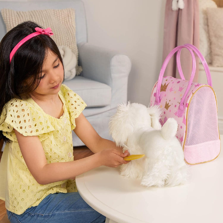 Pucci Pup Plush Pup & Pink Crown Glam Bag from Pucci Pup NZ stock babycity