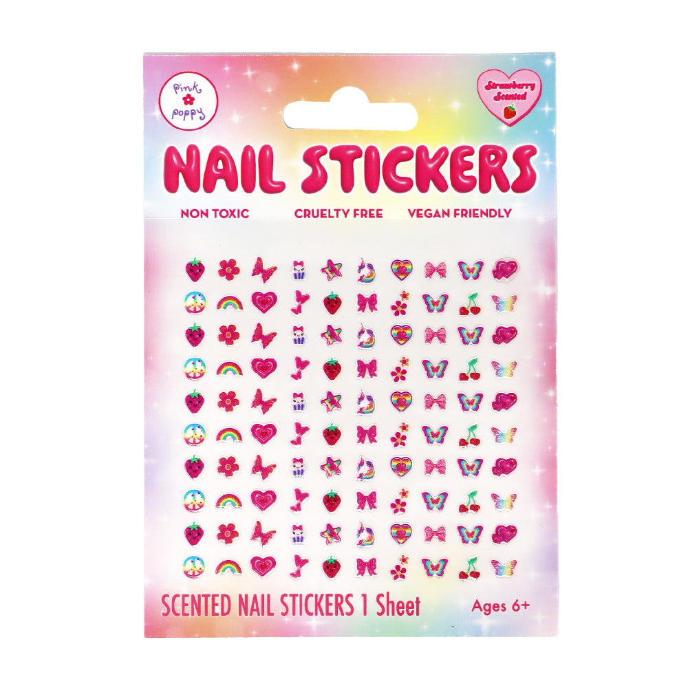 Pink Poppy Scented Nail Stickers from Pink Poppy NZ stock babycity
