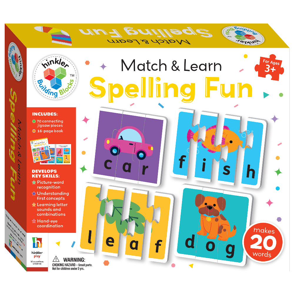 Hinkler Gift Building Blocks Match & Learn Spelling Fun from Hinkler NZ stock babycity