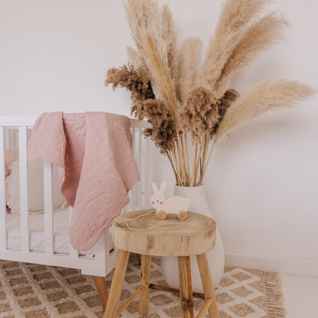 Bubble Wooden Rabbit Pull Along