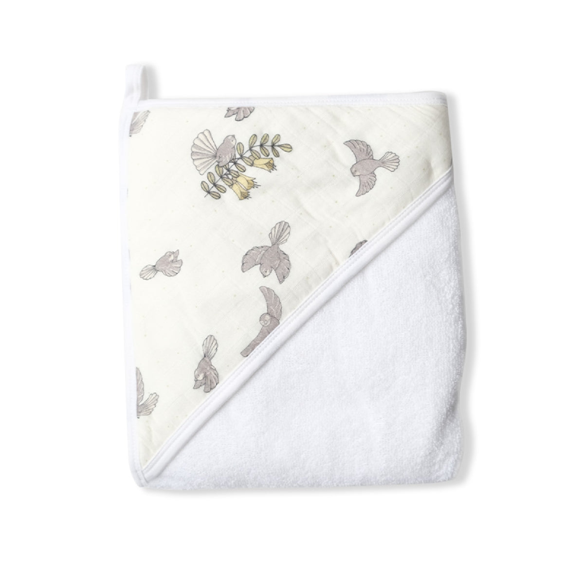 Baby blanket with animal patterns on a white background
