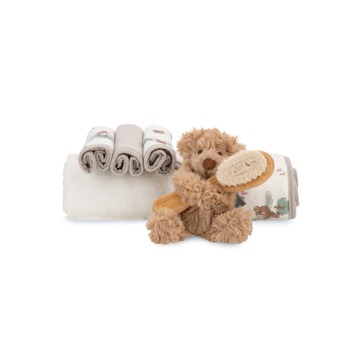 Little Linen Bath Gift Set Willow bear