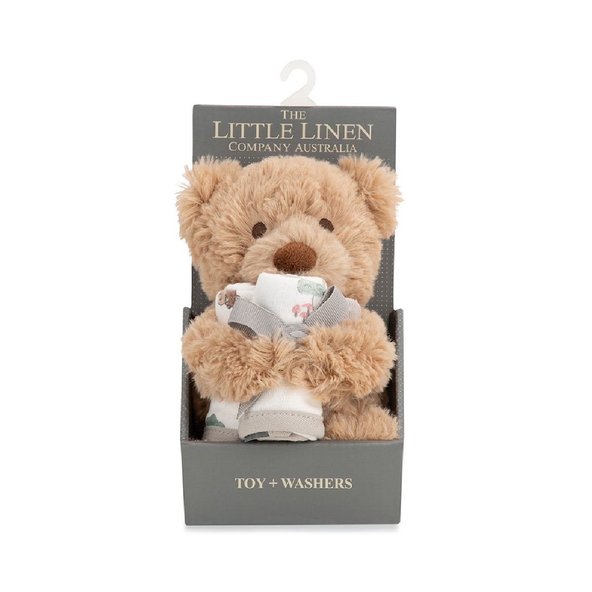 Little Linen Plush Toy & Washers Willow Bear from Little Linen NZ stock babycity