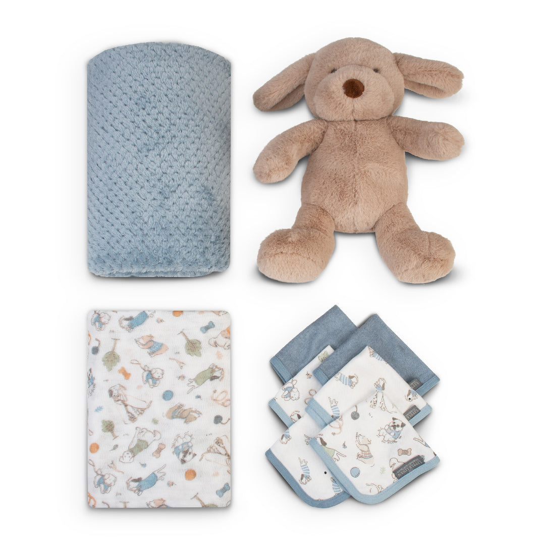 Little Linen Boxed Gift Set Barklife Dog from Little Linen NZ stock babycity