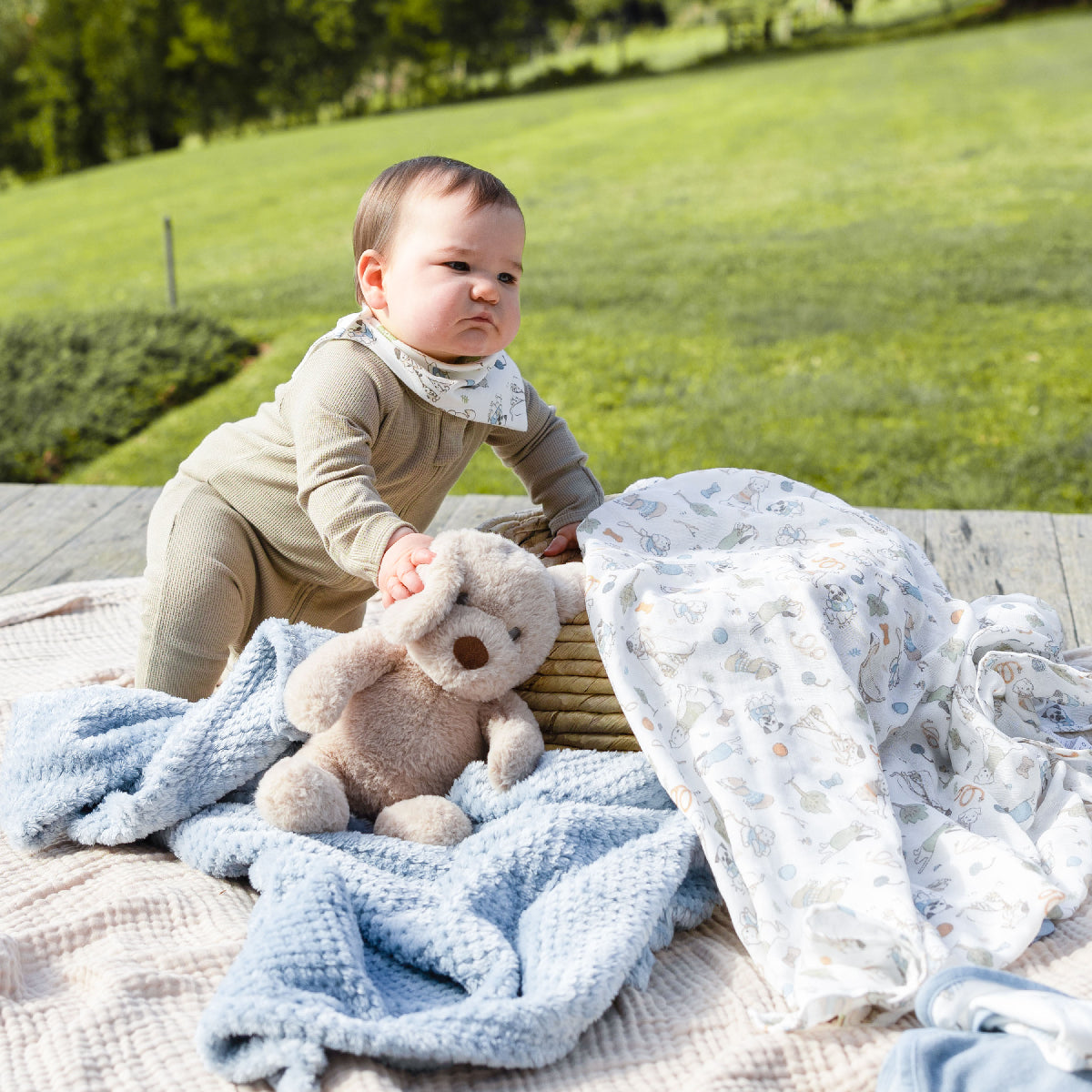 Little Linen Boxed Gift Set Barklife Dog from Little Linen NZ stock babycity