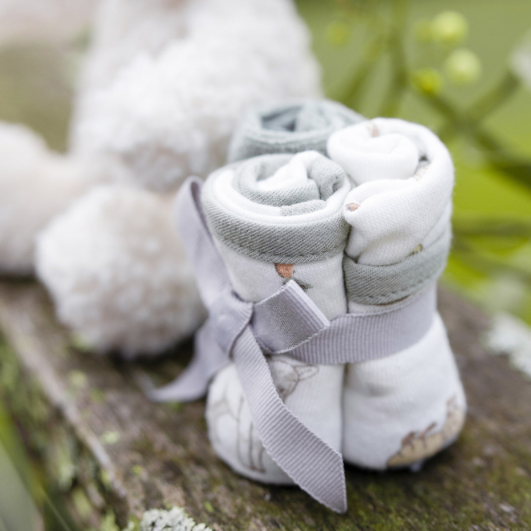 Little Linen Plush Toy & Washer Farmyard Lamb from Little Linen NZ stock babycity