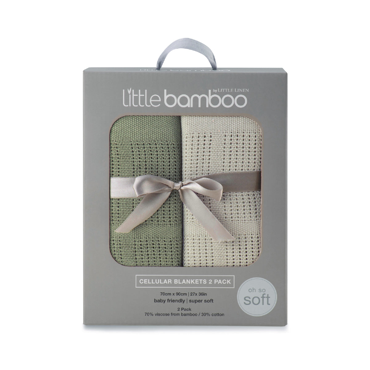 Little Bamboo Cellular Blanket 2 Pack bamboo baby blankets for newborns, premium NZ stock, babycity