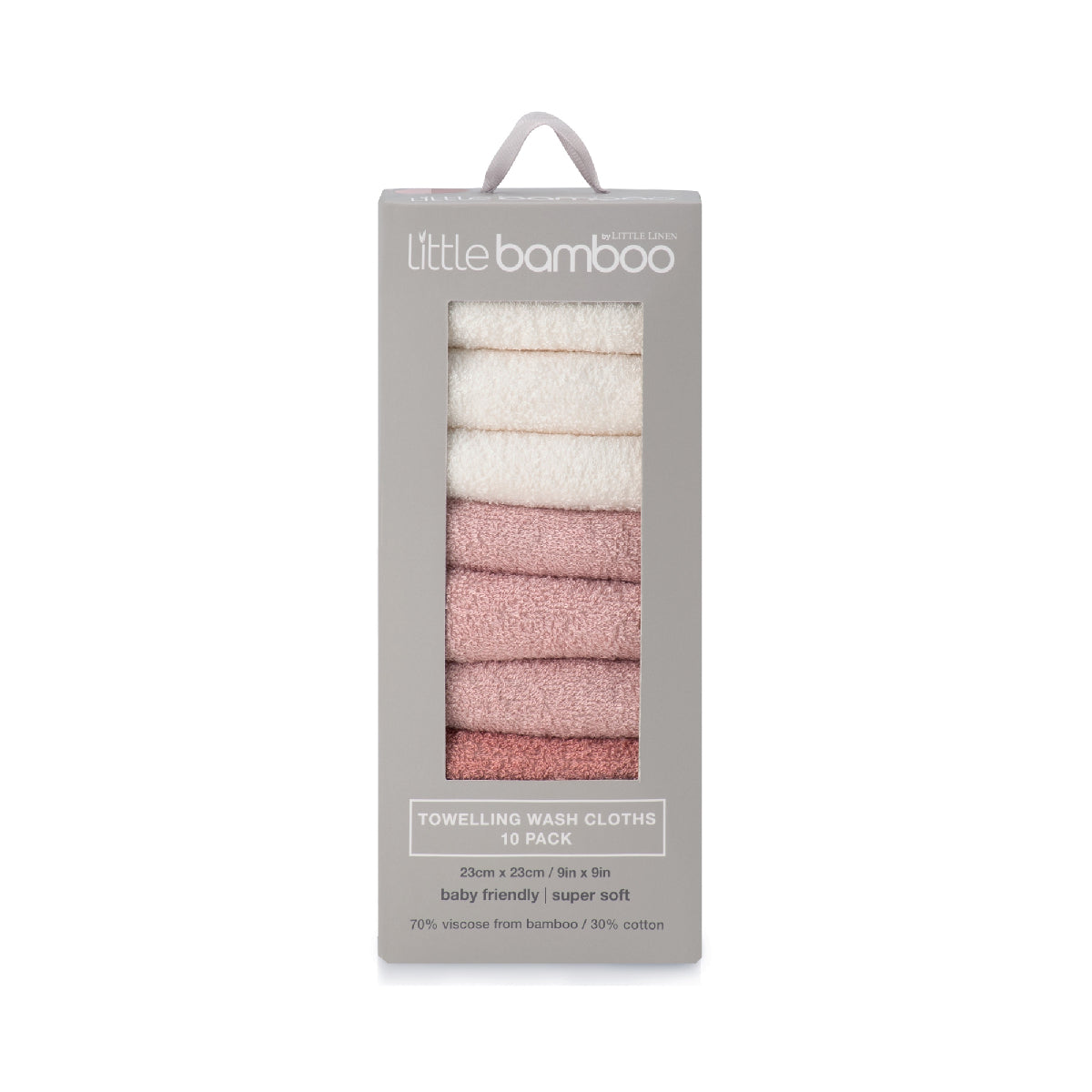 Little Bamboo Towelling Washer 10 Pack – ultra-soft bamboo towelling washcloths for babies, premium NZ stock, babycity