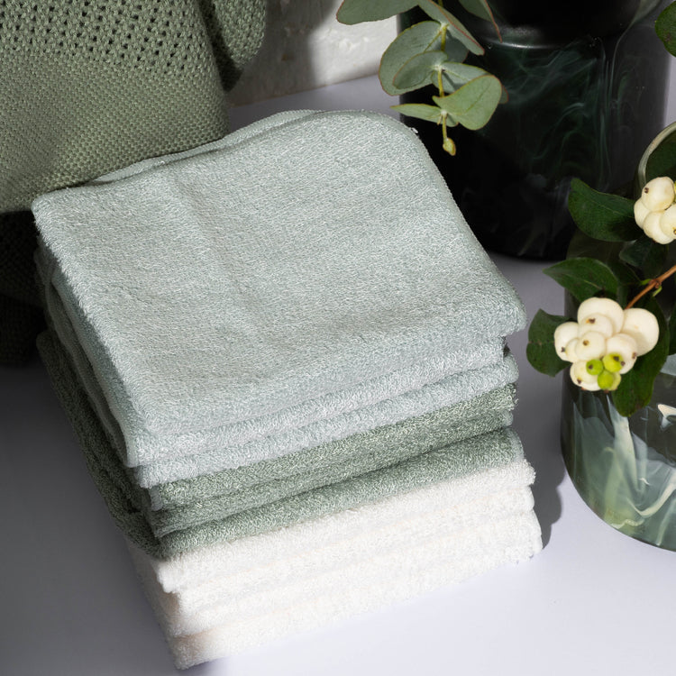 Little Bamboo Towelling Washer 10 Pack – ultra-soft bamboo towelling washcloths for babies, premium NZ stock, babycity
