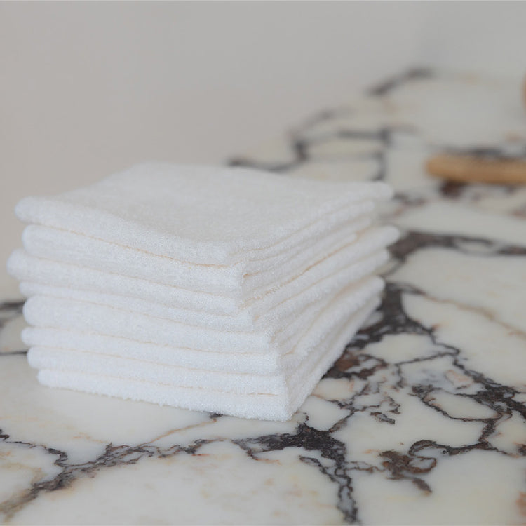 Little Bamboo Towelling Washer 10 Pack – ultra-soft bamboo towelling washcloths for babies, premium NZ stock, babycity