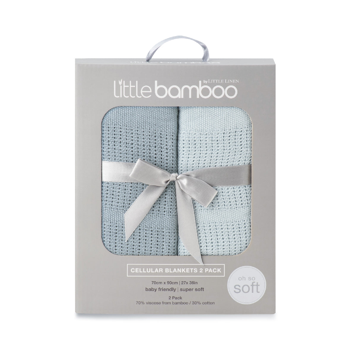 Little Bamboo Cellular Blanket 2pk from Little Bamboo NZ stock babycity