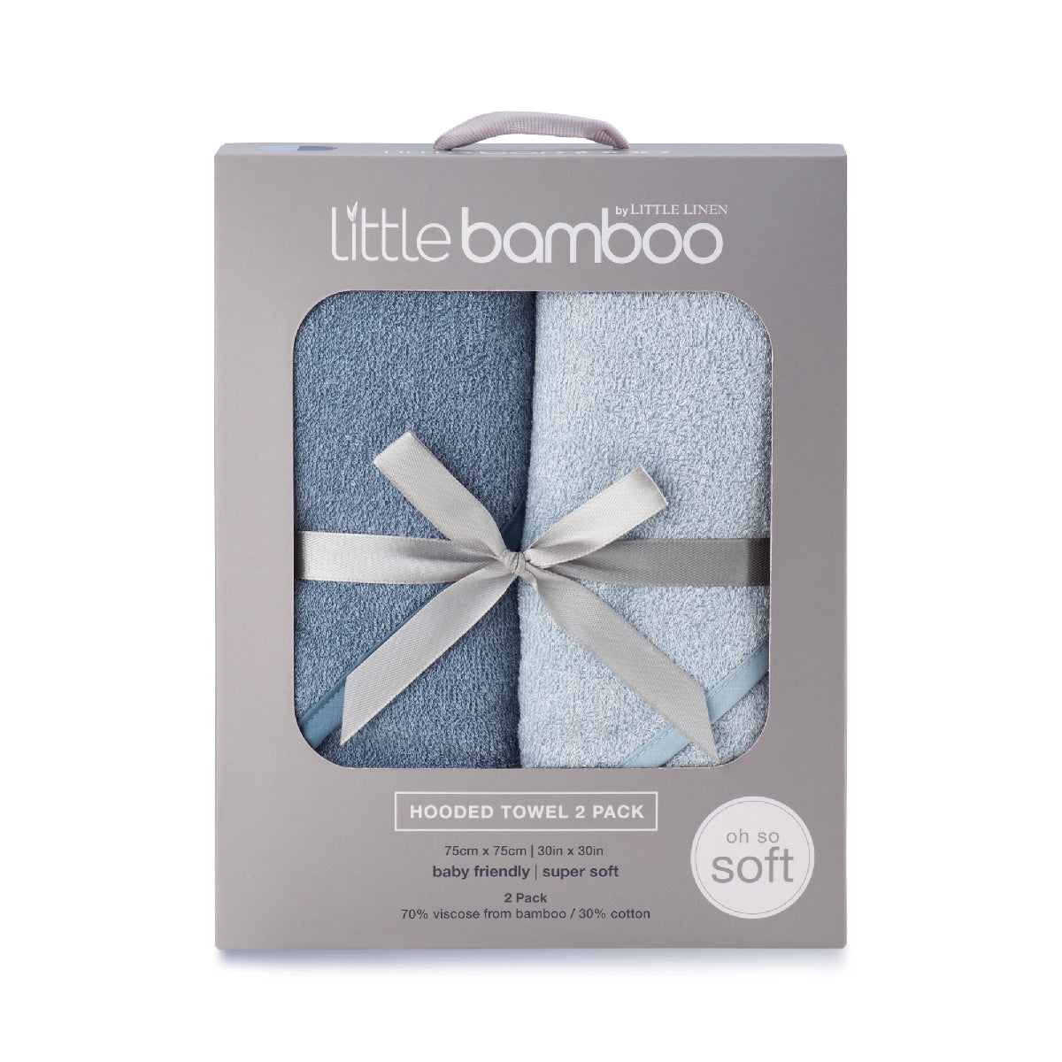 Little Bamboo Hooded Towel 2pk from Little Bamboo NZ stock babycity