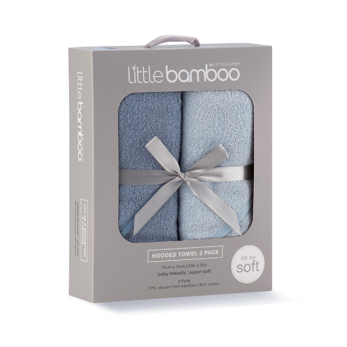 Little Bamboo Hooded Towel 2pk from Little Bamboo NZ stock babycity