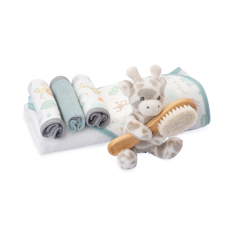 Little Linen Bath Gift Set Savanna Giraffe from Little Linen NZ stock babycity