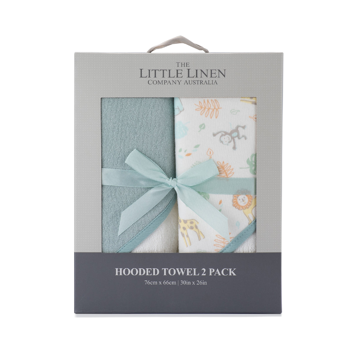 Little Linen Hooded Towel 2pk Savannah Giraffe from Little Linen NZ stock babycity