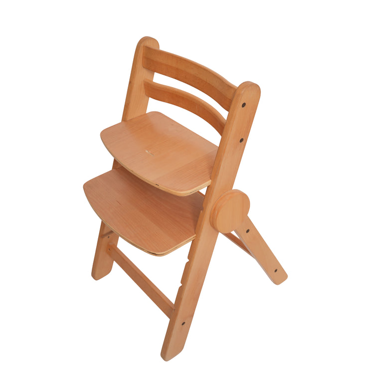 Wooden chair with a white background