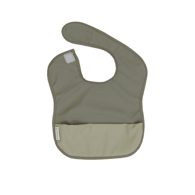 All4Ella Recycled Pouch Bib Sage from All4Ella NZ stock babycity