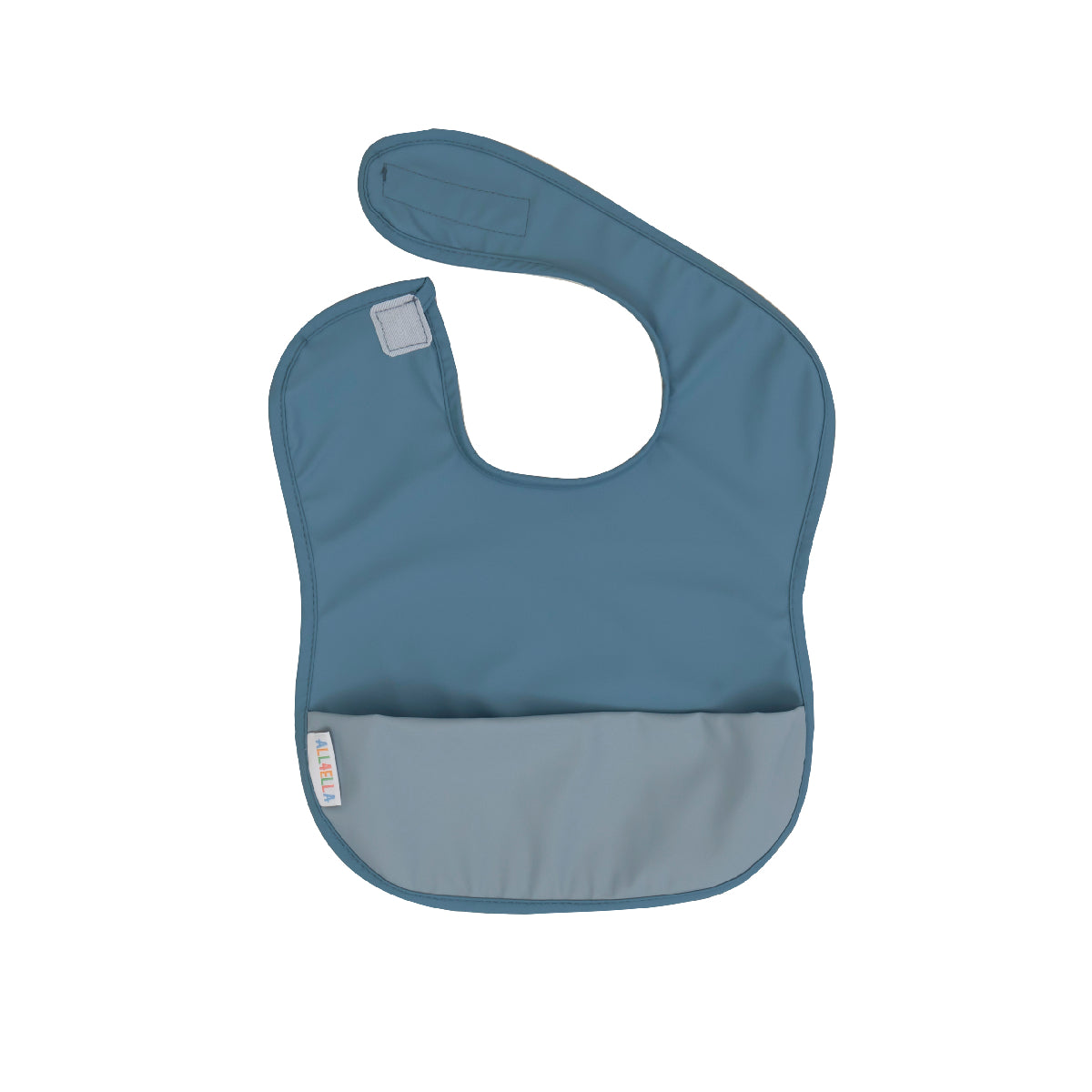 All4Ella Recycled Pouch Bib Blue from All4Ella NZ stock babycity